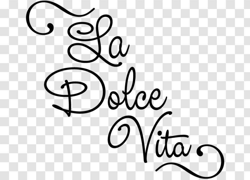 Art Calligraphy Logo Brand - Area - La Dolce Vita Transparent PNG