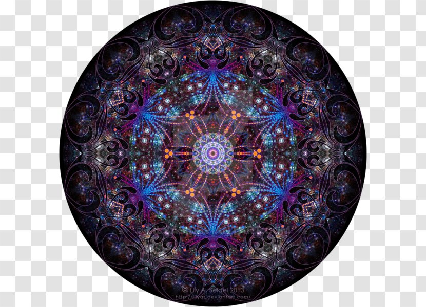 Mandala Psychedelic Art Hexagram Psychedelia - Kaleidoscope - Folk Transparent PNG