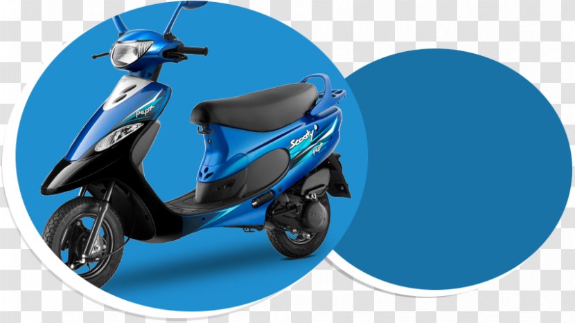 Scooter Wheel TVS Scooty Motorcycle Motor Vehicle - Blue Transparent PNG