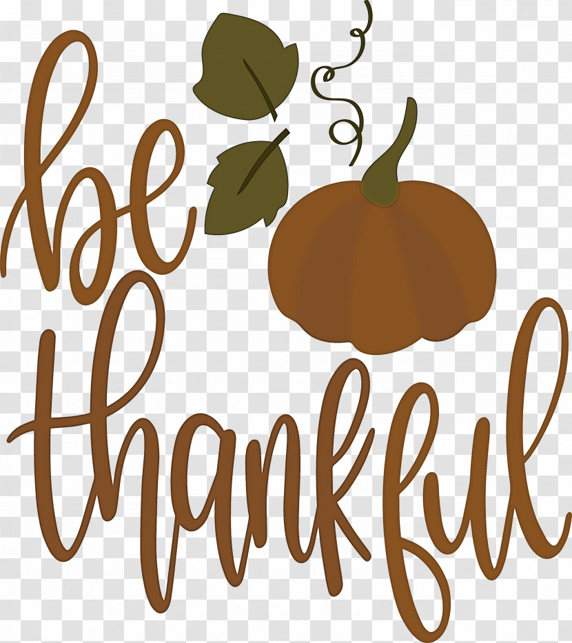 Be Thankful Thanksgiving Autumn Transparent PNG