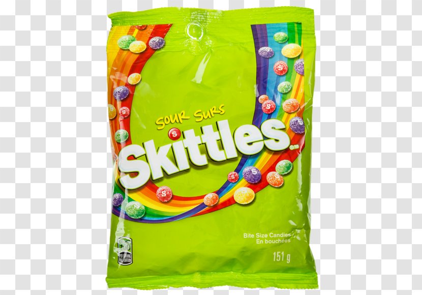 Skittles Sours Original Gummi Candy Sour Sanding - Jelly Bean Transparent PNG