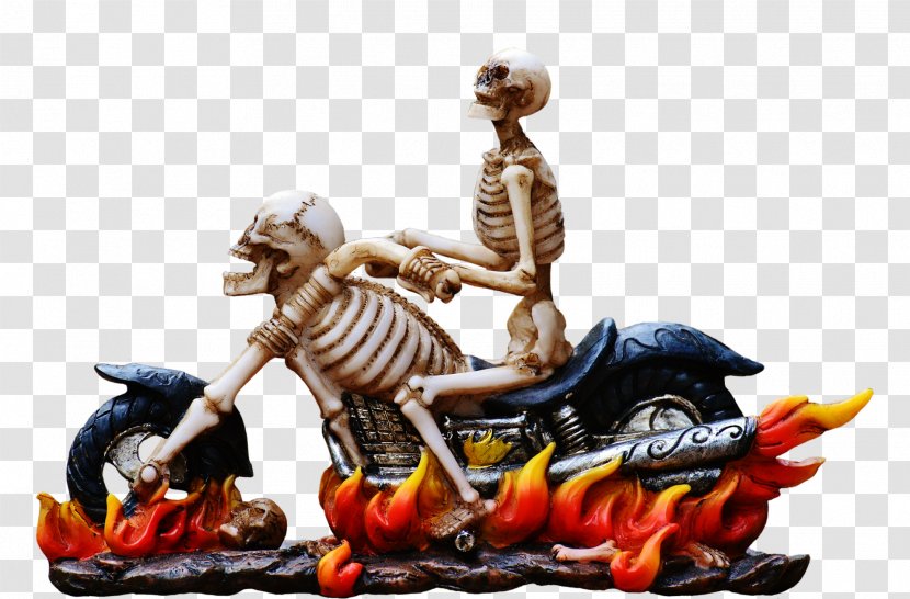 Motorcycle Fire Bike - Figurine - Halloween Fantasy Tour Transparent PNG