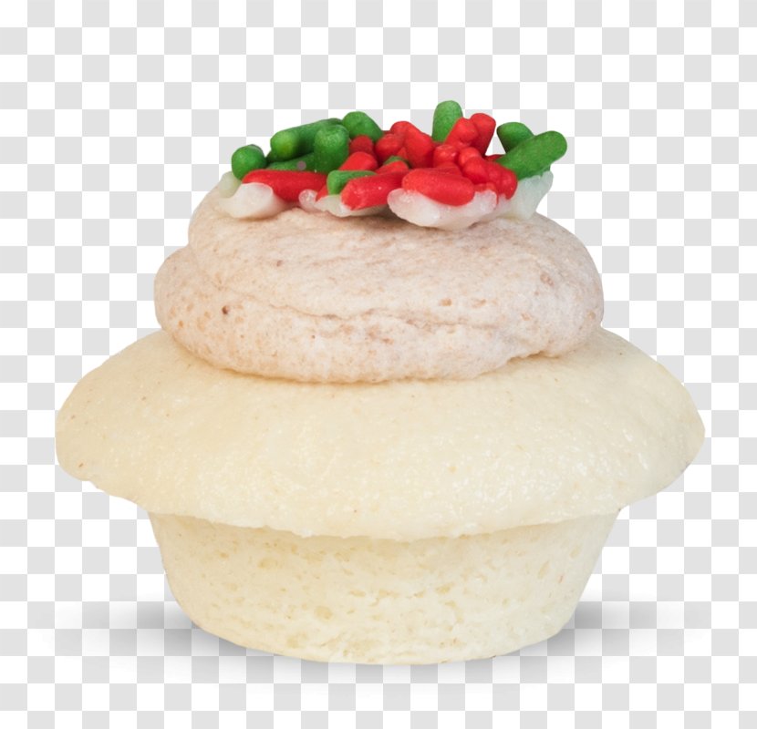 Cupcake Frosting & Icing Buttercream Milk - Bun - Christmas Cookies Transparent PNG