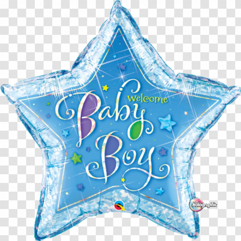 Gas Balloon Infant Boy Baby Shower - Frame - Welcome Transparent PNG