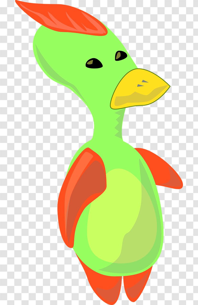 Duck Alien Clip Art - Vertebrate Transparent PNG