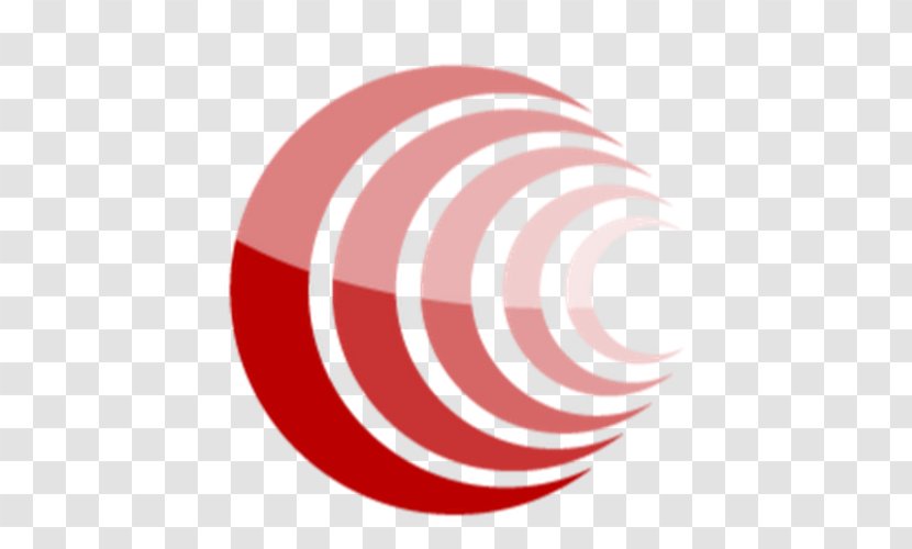 Logo Circle Spiral Font - Red Transparent PNG