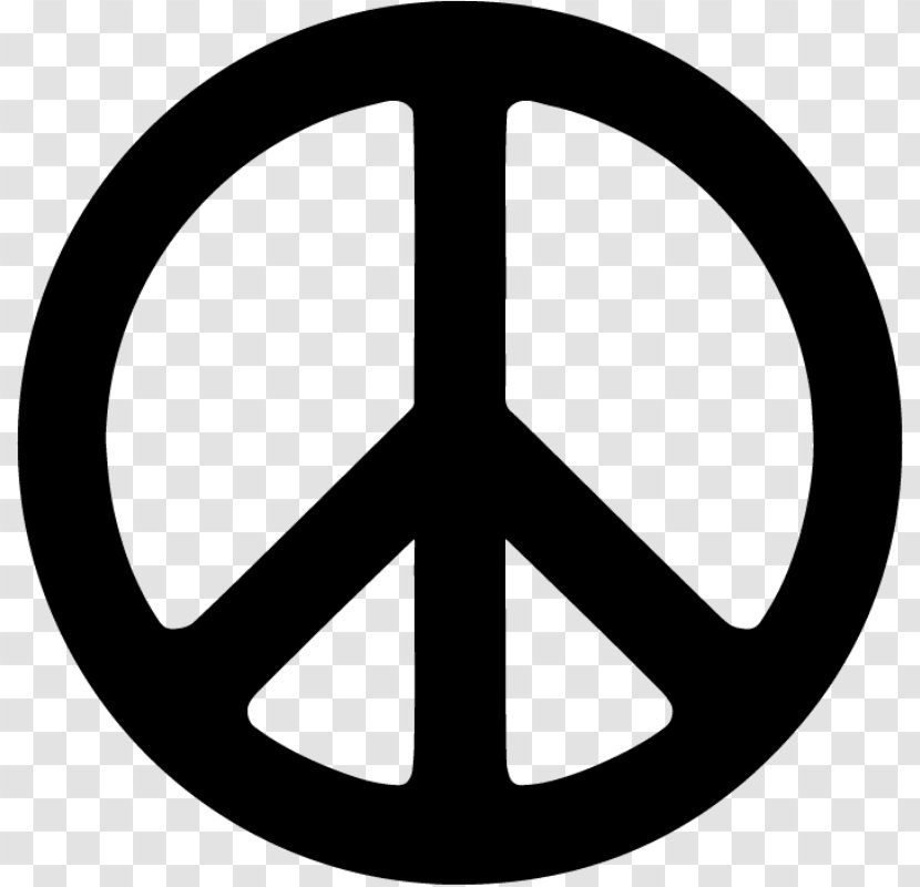 Peace Symbols - Black And White - Symbol Transparent PNG