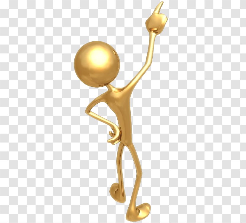 Stick Figure Gold Three-dimensional Space - Threedimensional - 3D Oscars Transparent PNG