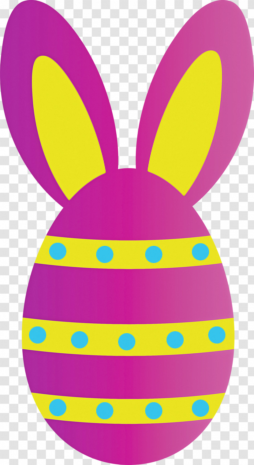 Easter Egg With Bunny Ears Transparent PNG