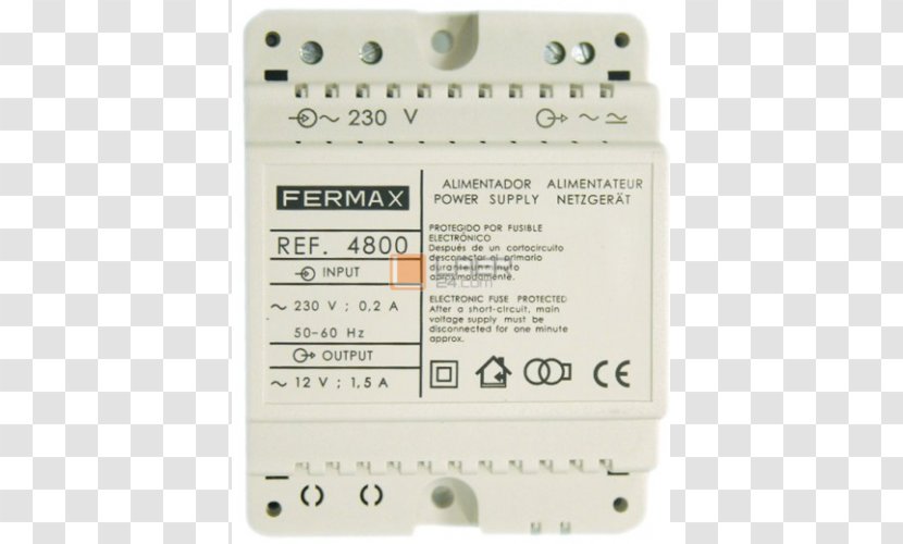 Power Supply Unit Converters Fermax Video Door-phone Deutsches Institut Für Normung - Technology - Popup Ad Transparent PNG