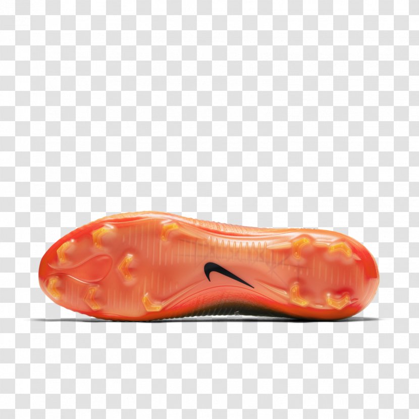 Nike Mercurial Vapor Football Boot Shoe Cleat - Orange Transparent PNG