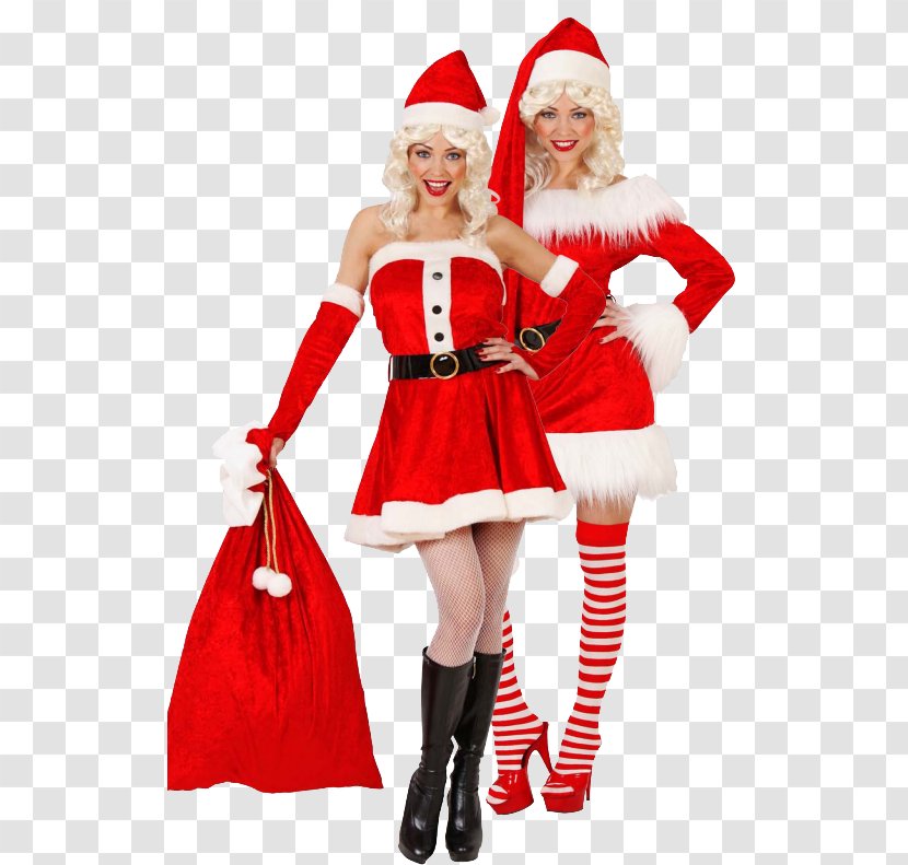 Santa Claus Mrs. Christmas Ornament Costume - Mrs - Naughty Transparent PNG