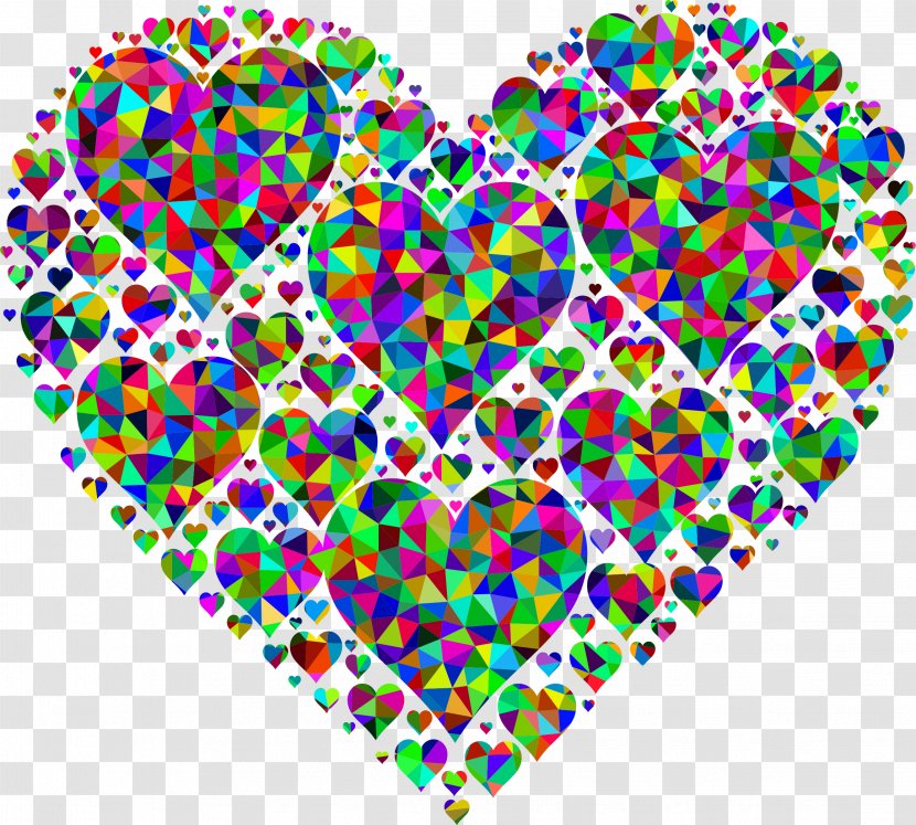 Heart Desktop Wallpaper Valentine's Day Clip Art - Love - Poly Vector Transparent PNG