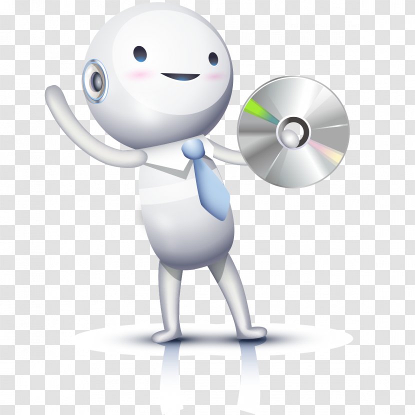 Cartoon Clip Art - Technology - White And DVD Transparent PNG