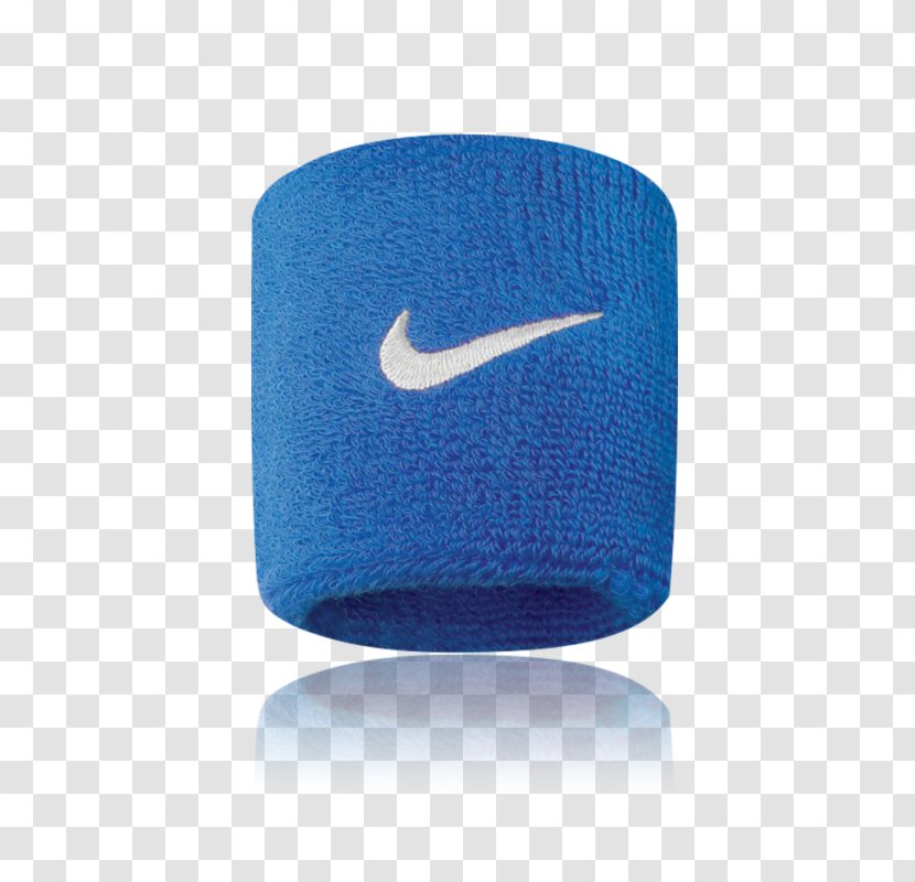 Nike Swoosh Wristband Clothing Accessories - Blue Transparent PNG