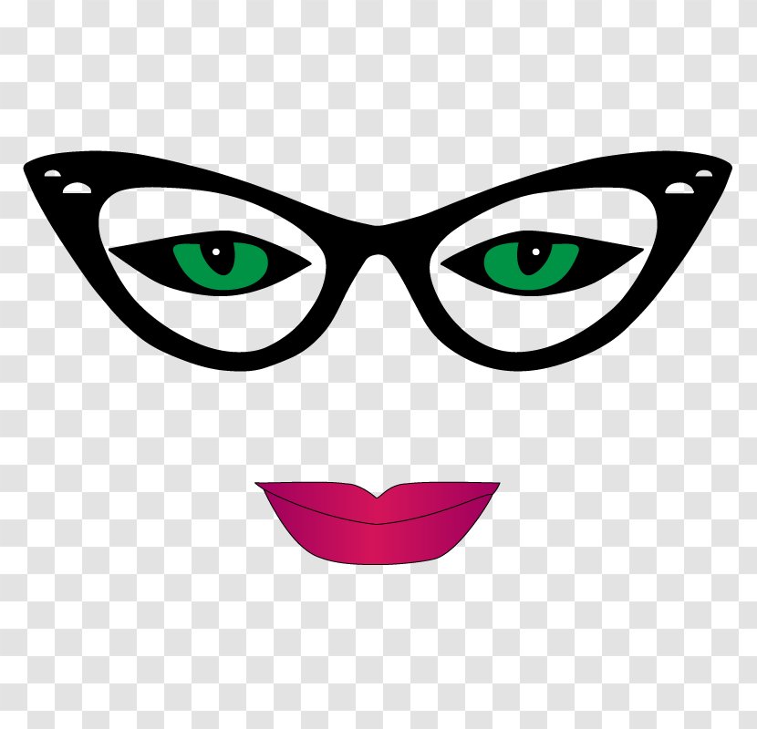 Glasses Eye Goggles Clip Art - Cartoon - Cat Transparent PNG
