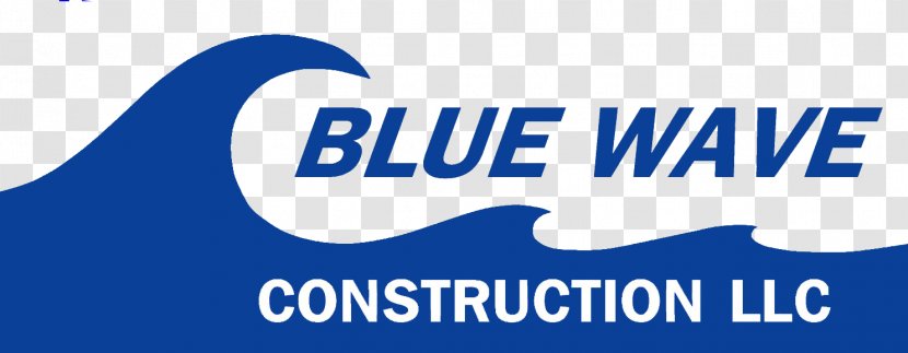 Blue Wave Construction LLC Custom Home Building Architectural Engineering Logo - General Contractor Transparent PNG
