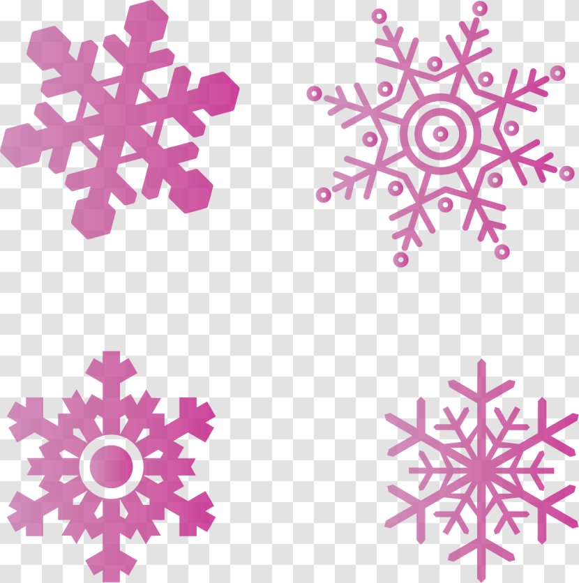 Snowflake Euclidean Vector - Lilac - Purple Snow Creative Transparent PNG