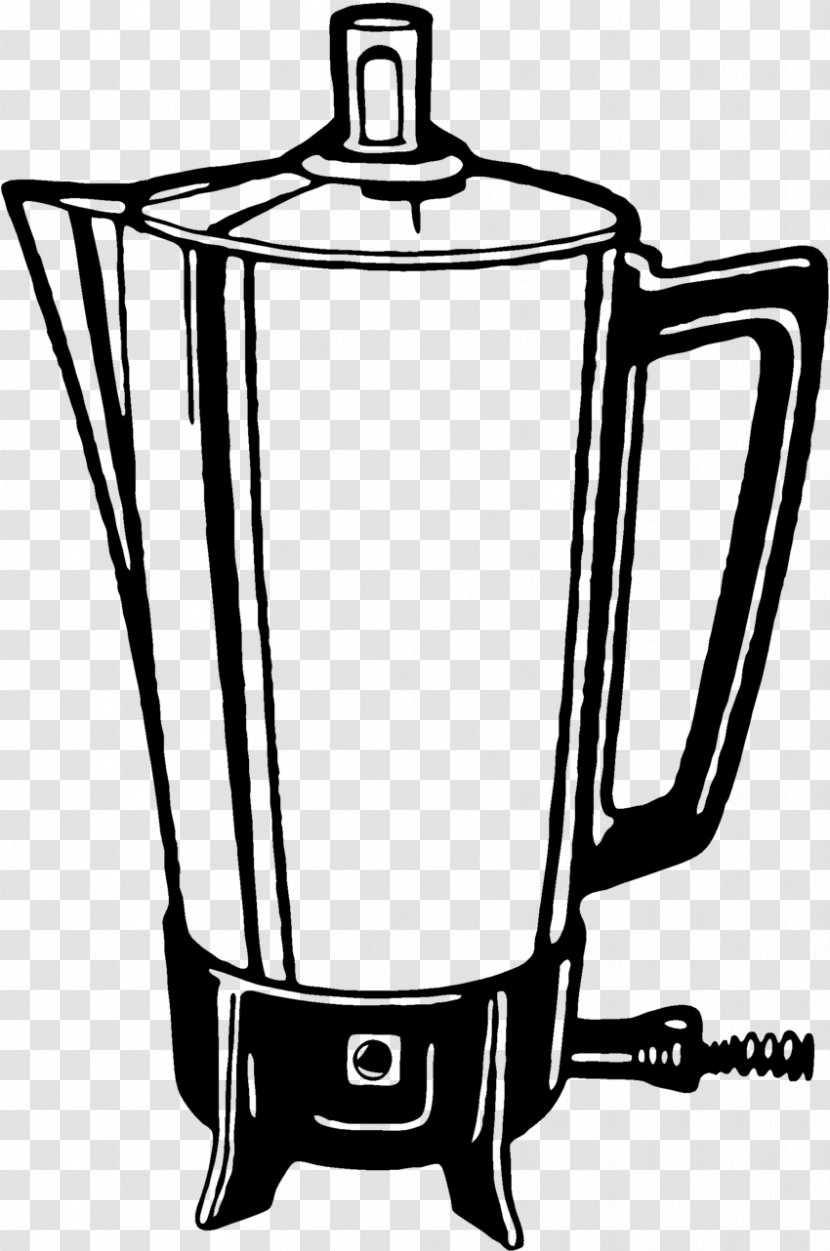 Coffee Percolator Tea Coffeemaker - Drawing - Machine Transparent PNG