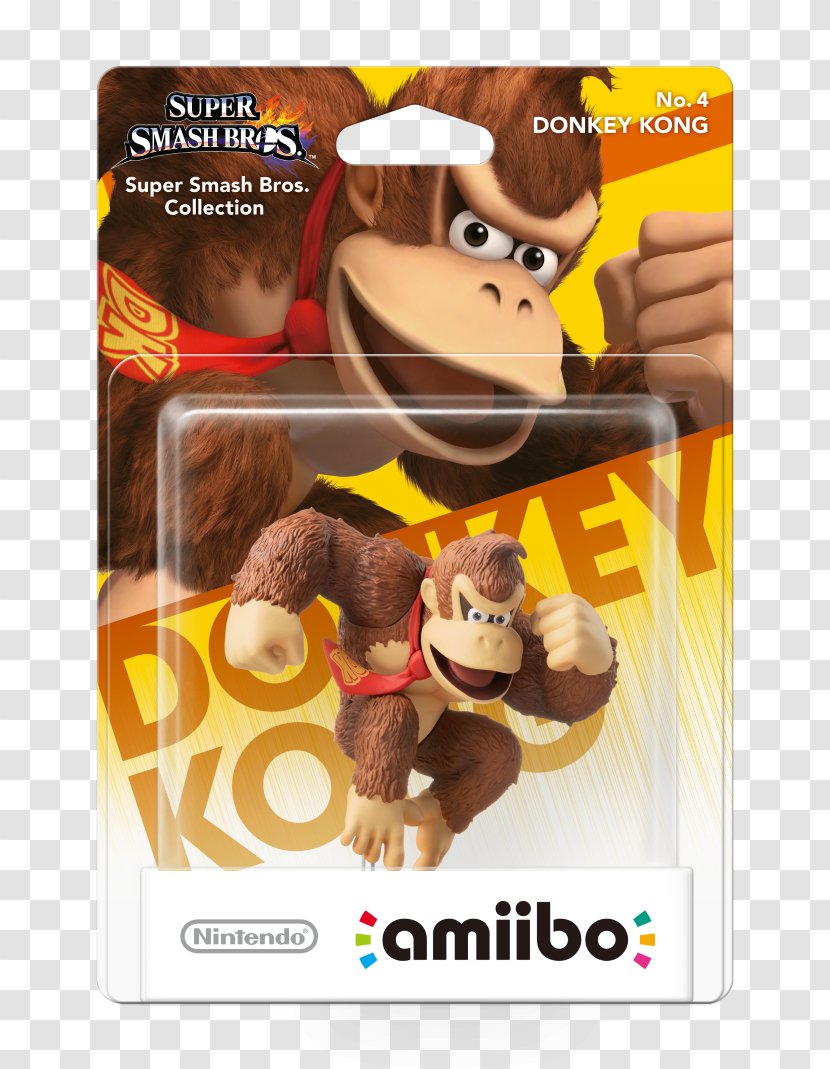 Super Smash Bros. For Nintendo 3DS And Wii U Donkey Kong - Amiibo Transparent PNG