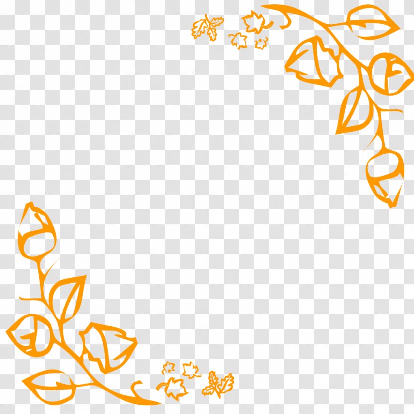 2018 Thanksgiving - Orange - Fall Leaves Corner TranspaOthers Transparent PNG