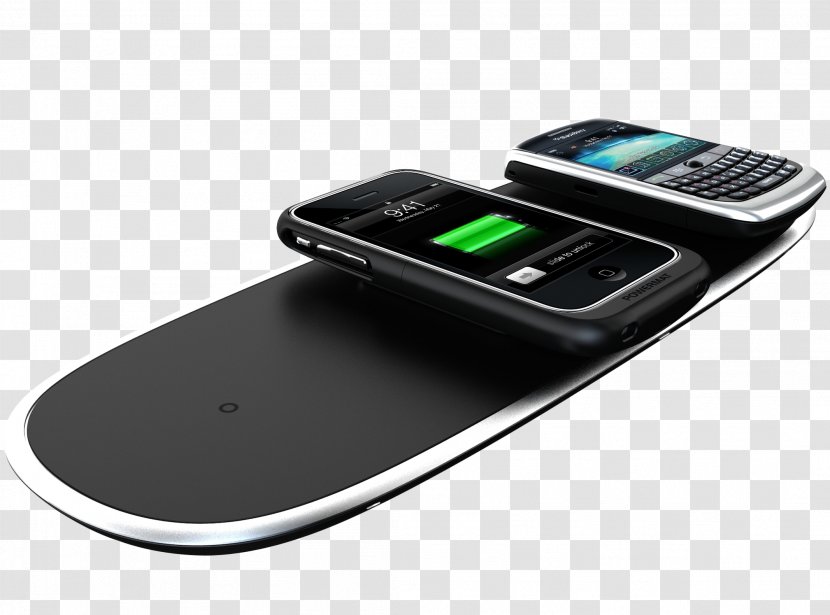 Battery Charger Powermat Technologies Ltd. Inductive Charging IPhone Qi - Telephone - Iphone Transparent PNG