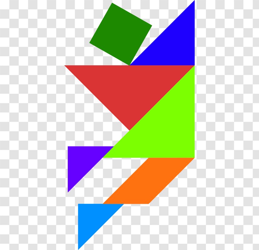 Tangram Triangle Logo Clip Art Transparent PNG