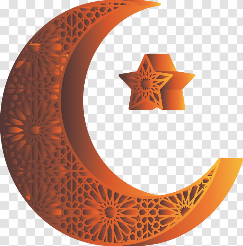 Star And Crescent Ramadan Kareem Transparent PNG