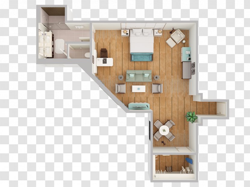 Arizona Biltmore Hotel Floor Plan Suite Bed - House - Top View Transparent PNG