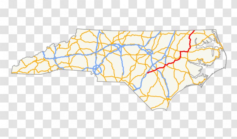 U.S. Route 1 In North Carolina 220 29 - Us 301 - Road Transparent PNG