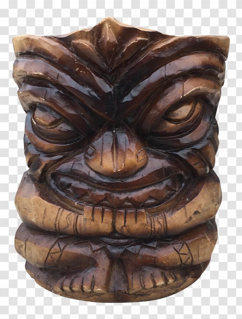 Tiki M Wood Carving Transparent PNG