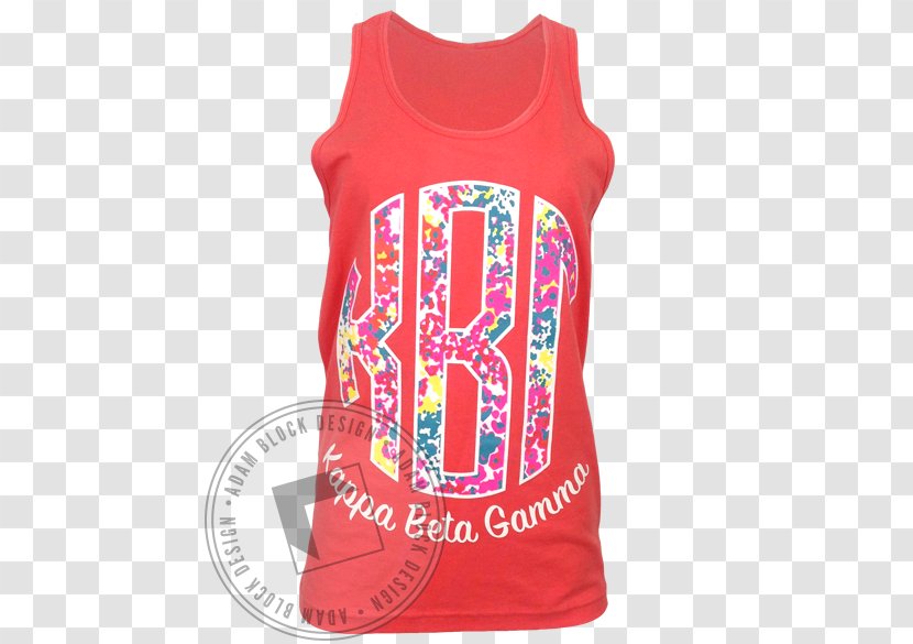 T-shirt Sleeveless Shirt Outerwear Font - Floral Monogram Transparent PNG