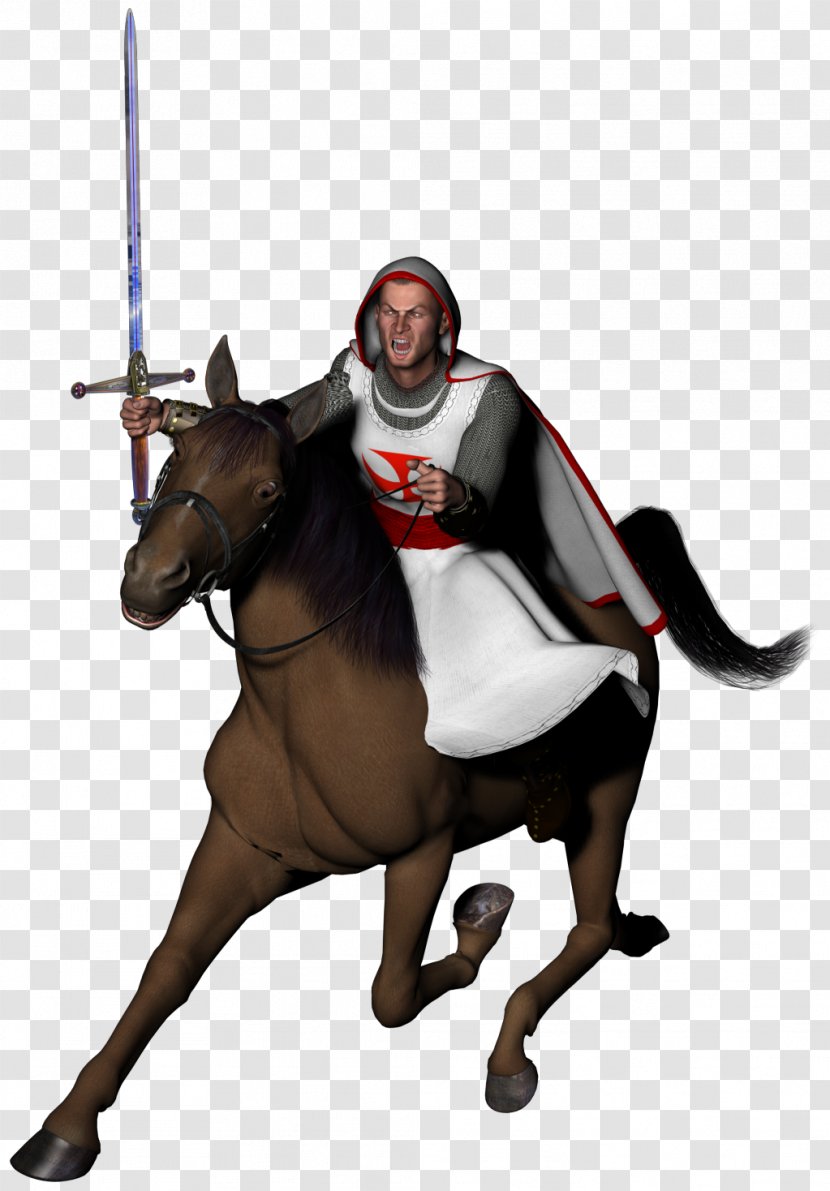 Horse Knights Templar - Middle Ages - Medival Knight Transparent PNG