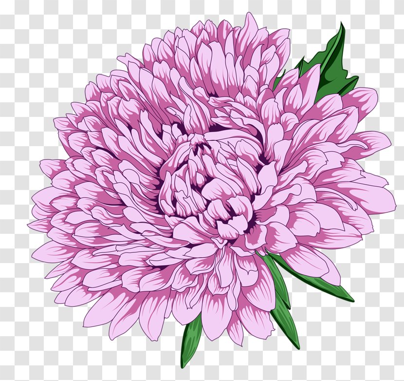 Napkin Flower Peony - Purple Chrysanthemum Transparent PNG
