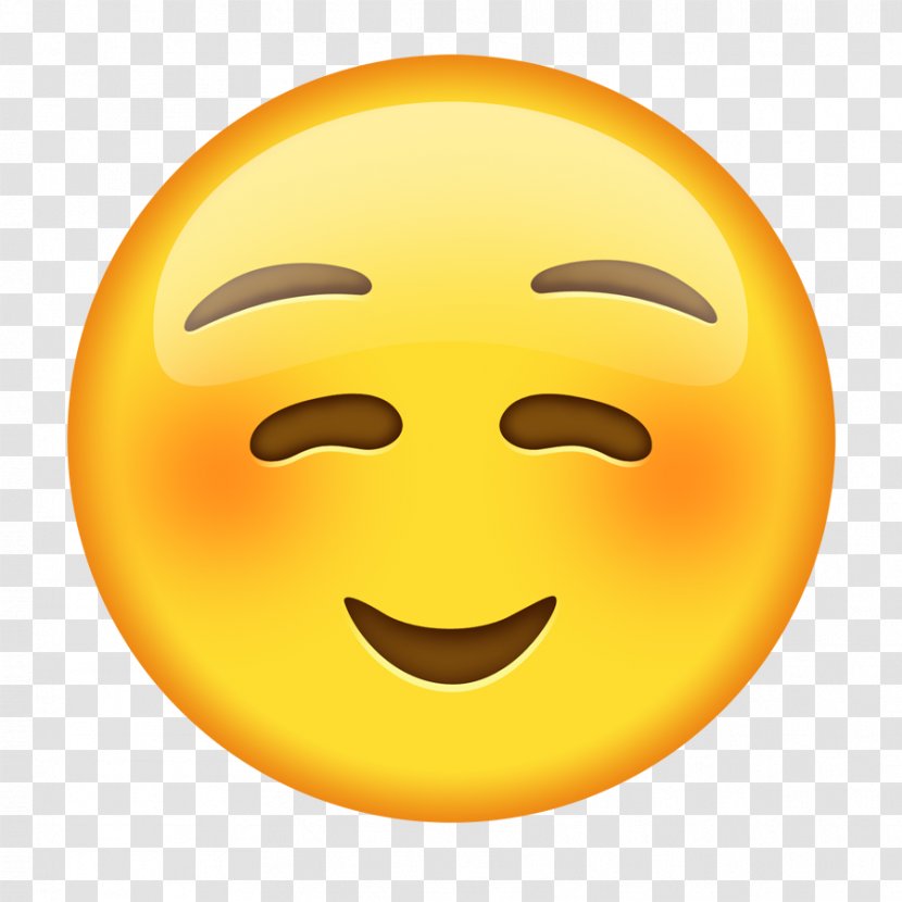 Emoji Emoticon Blushing Smiley Text Messaging Transparent PNG