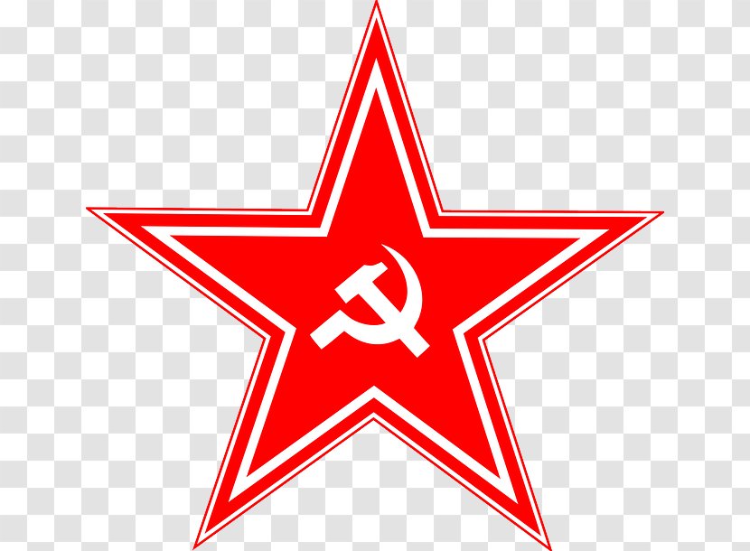 Soviet Union Hammer And Sickle Russian Revolution Clip Art - Symbol - Red Star Logo Transparent PNG