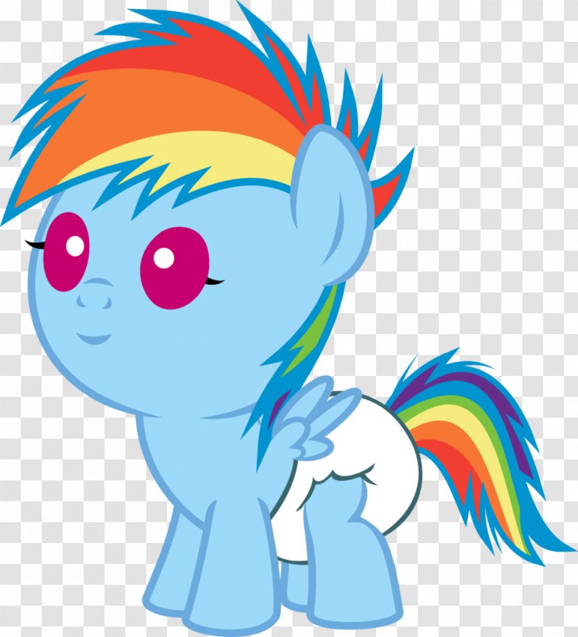 Pony Rainbow Dash Applejack Pinkie Pie Foal - Horse Transparent PNG