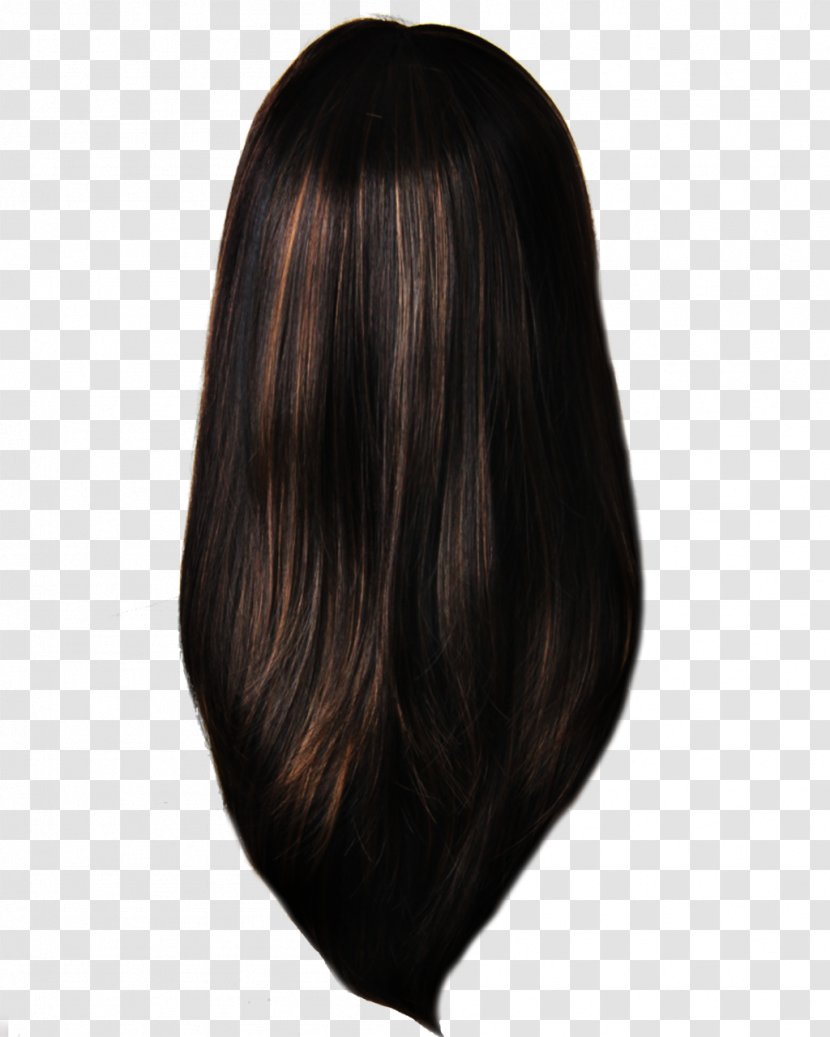 Black Hair Coloring Brown Wig - Women Image Transparent PNG