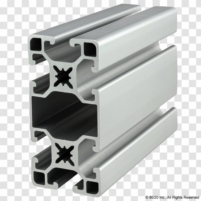 80/20 T-slot Nut Extrusion Framing Aluminium - Metal - Angle Metric Weights Transparent PNG