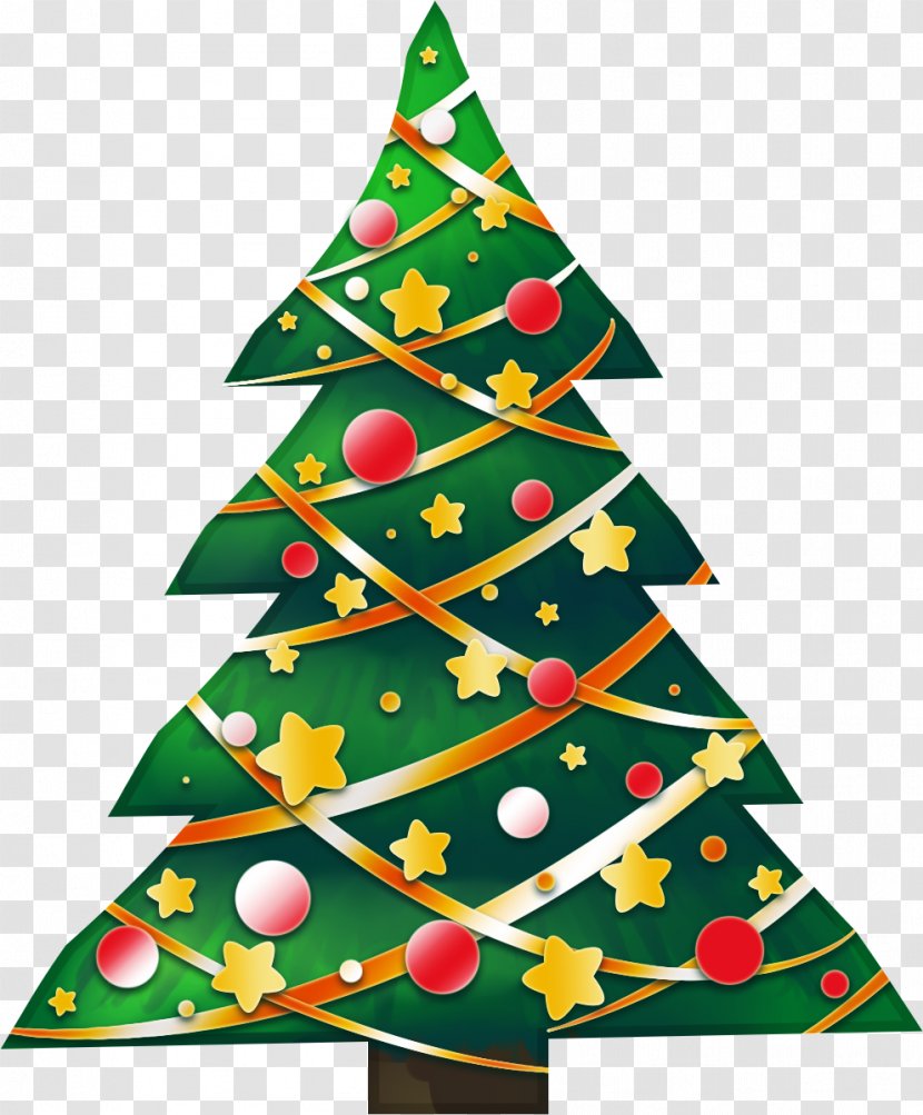 Gradient Christmas Tree Shape - Spruce Transparent PNG