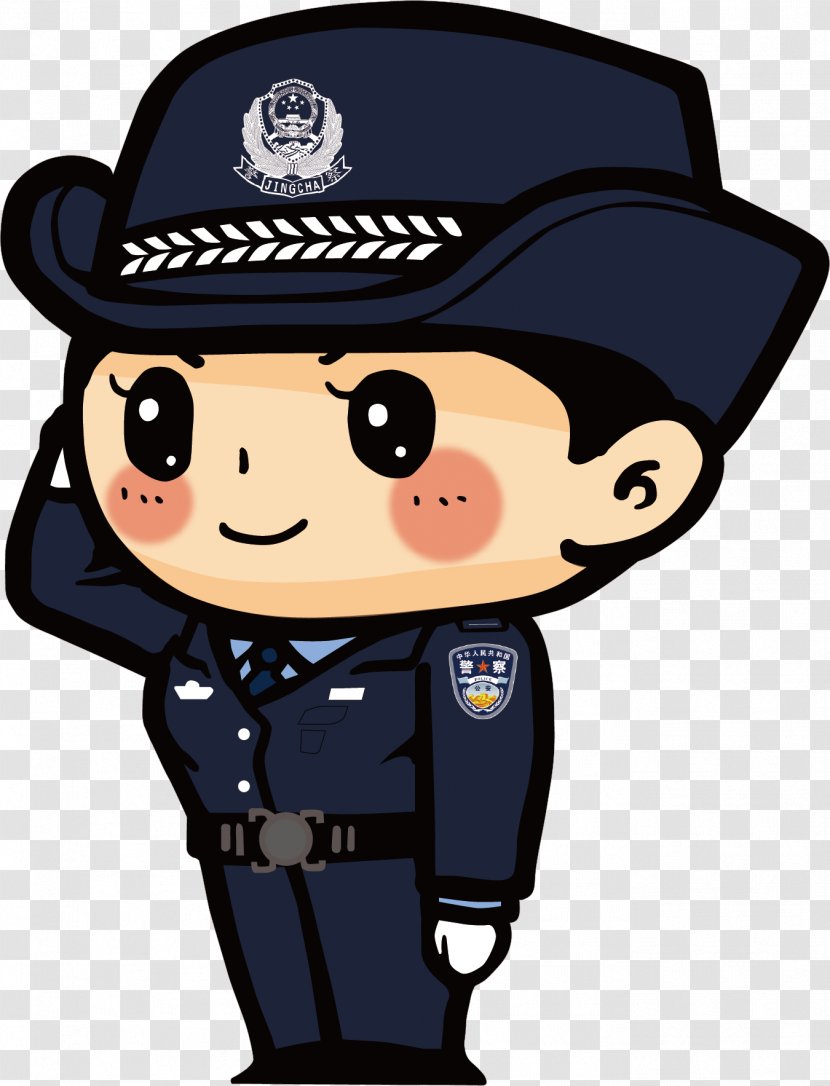 Police Officer Cartoon Peoples Of The Republic China - Fire Alarm Transparent PNG