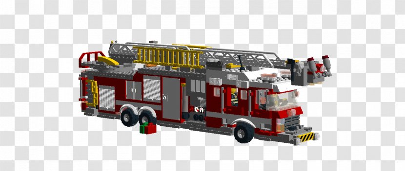 Fire Engine Lego Ideas Ladder Department - Emergency Vehicle Transparent PNG