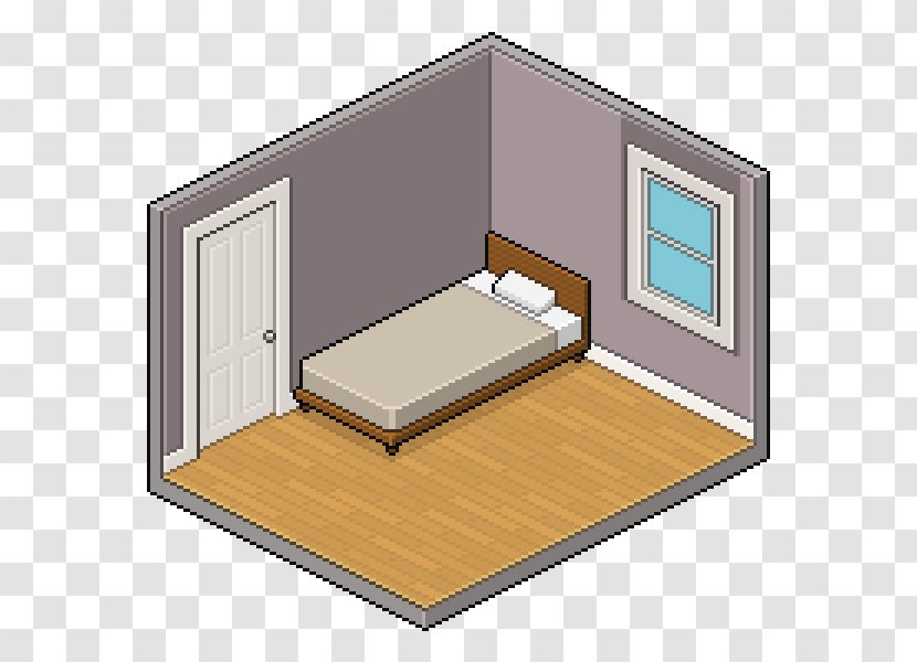 Pixel Art Wall Bedroom - Daylighting - Creative Transparent PNG