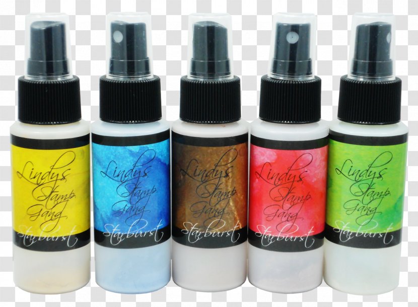 Bottle Rubber Stamp Aerosol Spray Paper Lindy's Gang - Ink Transparent PNG