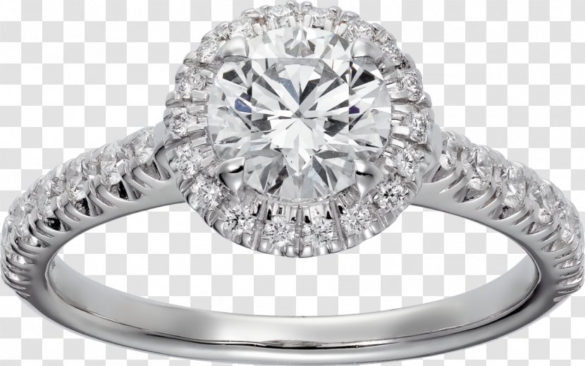 Solitaire Cartier Engagement Ring Brilliant - Love Bracelet Transparent PNG