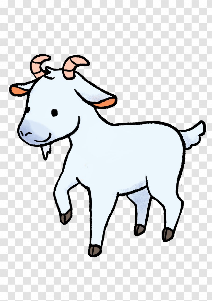 Sheep Cattle Donkey Goat Clip Art - Cartoon - One On Transparent PNG