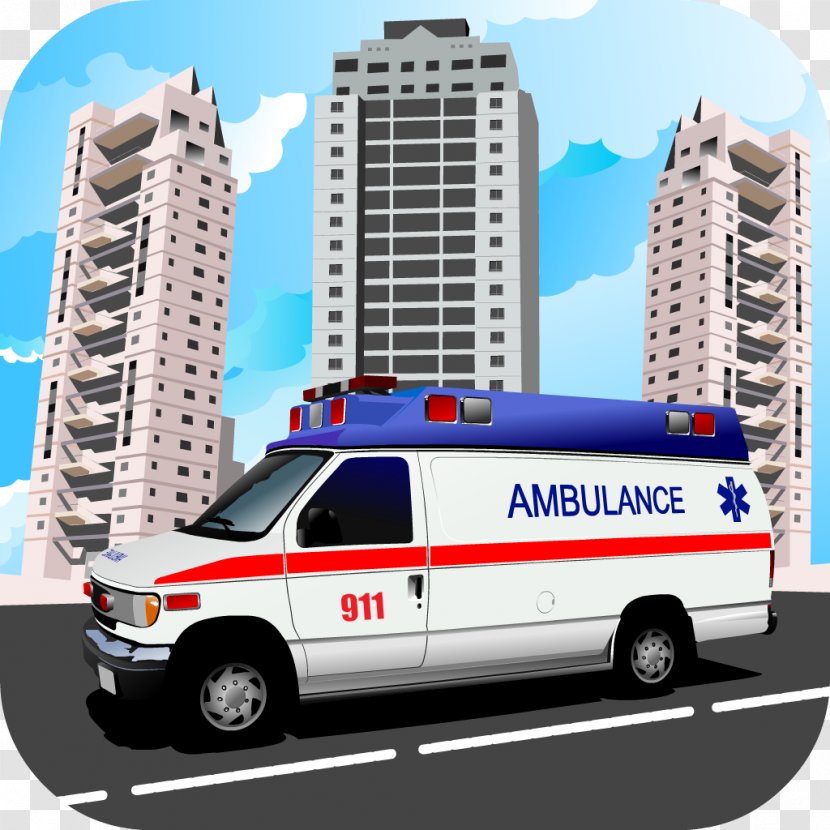 Ambulance Car Motor Vehicle - Paramedic Transparent PNG