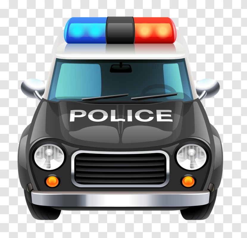 Police Car Illustration - Technology - Hand-painted Transparent PNG