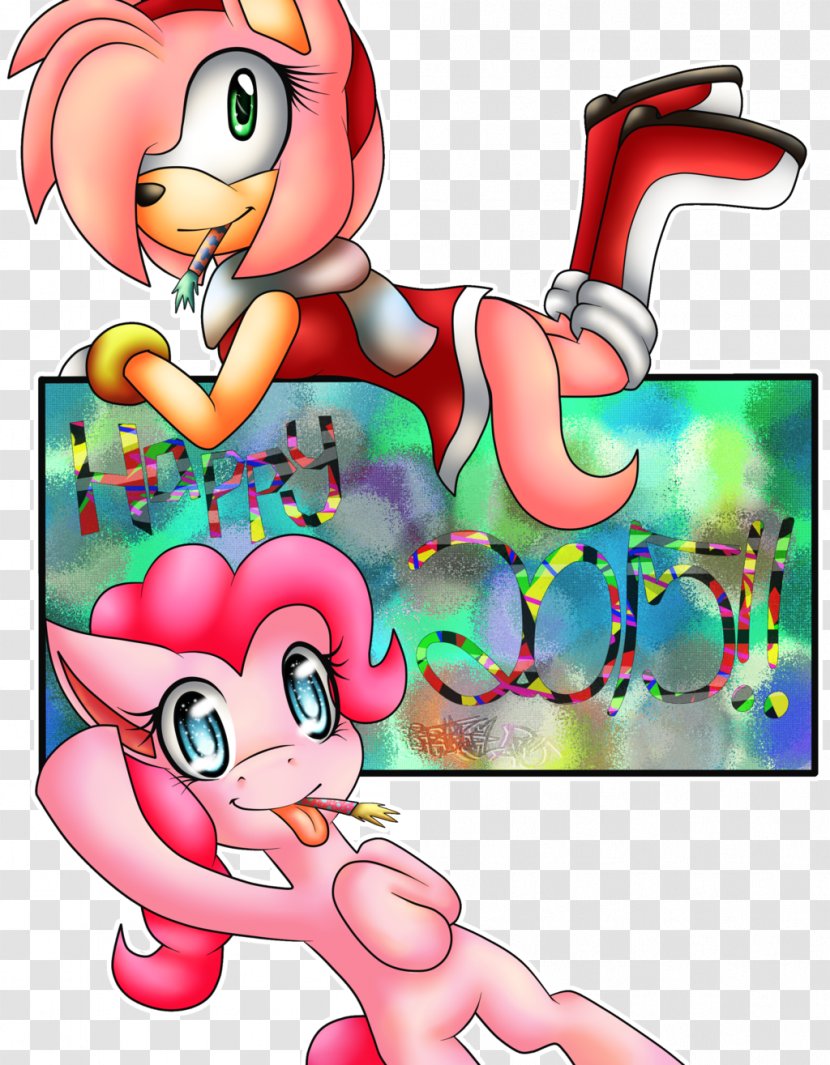 Pinkie Pie Rainbow Dash Amy Rose DeviantArt - Watercolor - Horse Transparent PNG