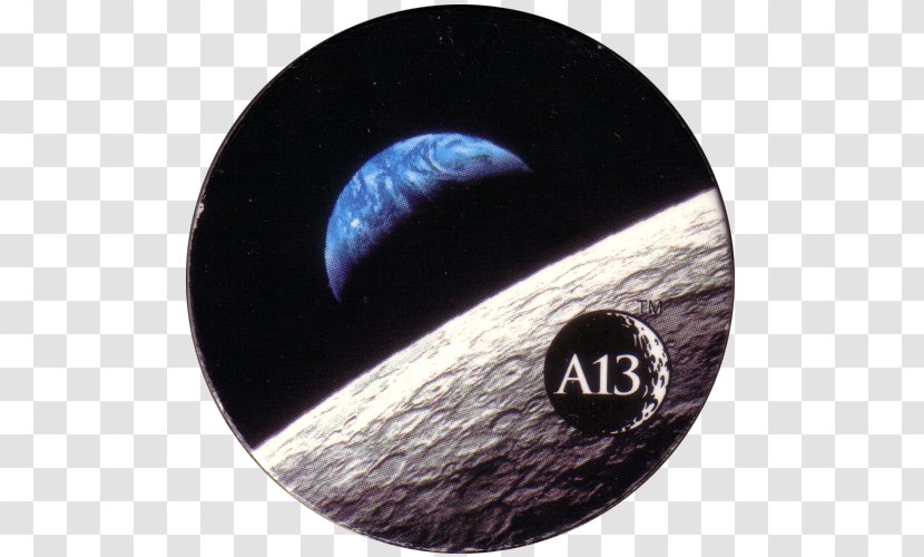 Apollo 13 Earthrise 11 - Poster - Earth And Moon Transparent PNG
